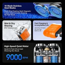 Dual-Head Ultra-Thin Rechargeable Electric Shaver Portable Mini Men's Electric Razor