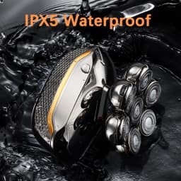 Floating 7-Blade 5-in-1 Electric Shaver For Men Rechargeable Nose Hair Trimmer Facial Cleaning Massager Bald Head Beard Razor