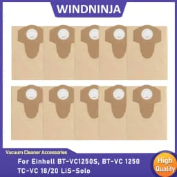 5/10 PCS 20L 30L Dust Collection Bag For Einhell BT-VC1250S/BT-VC1250/TC-VC 18/20 Li S-Solo Wet And Dry Vacuum Filter Bag