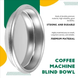 58Mm Coffee Machine Blank Filter/Stainless Steel Backwash Cleaning Blind Bowl Coffee Machine Accessories