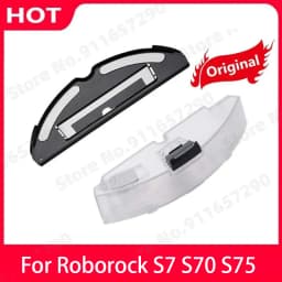 Original Roborock S7 Electrically Controlled Water Tank Mops Cloth Mount Dust Box Spare Parts Vacuum Cleaner Accessories