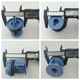 2Pack 00647920 Washer Drain Pump Filter 647920 605010 00605010 for Bosch Siemens