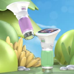 Children's Handheld Microscope with Rotating Focus and 2.4-Inch High-Definition Screen for Outdoor Children's Science Microscope