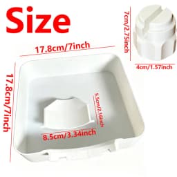 1/3 Pack, Heavy Duty Washing Machine Leak Drain Tray with Spare Funnel & Opener, Floor Water Protection Pan for Laundry Bathroom