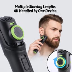 AUTHONE The Beard Men's Beard Trimmer - 20 Length Adjustable Cordless Clipper for Facial & Body Manscaping