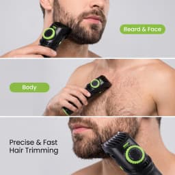 AUTHONE The Beard Men's Beard Trimmer - 20 Length Adjustable Cordless Clipper for Facial & Body Manscaping