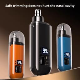 New Nose Hair Trimmer TX05, Mini Portable Electric Clipper,USB Rechargeable, Low Noise, Compact, Washable, Travel Grooming Tool