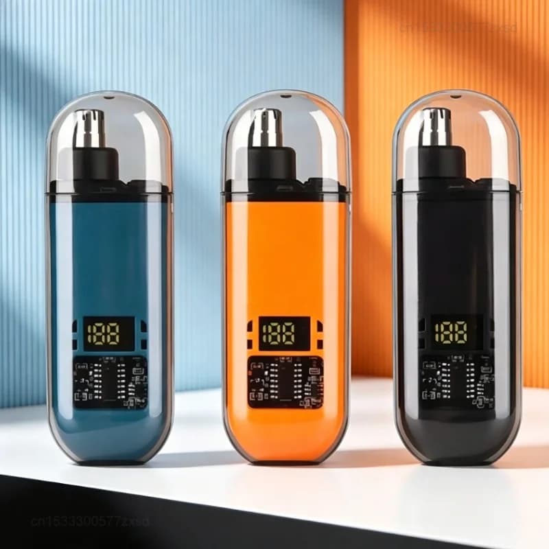 New Nose Hair Trimmer TX05, Mini Portable Electric Clipper,USB Rechargeable, Low Noise, Compact, Washable, Travel Grooming Tool