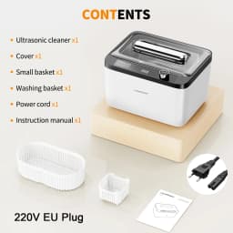 900ml Ultrasonic Cleaner Portable Cleaning Washing Machine 60W Lave-Dishes Ultrasound Bath Sonic Home Appliance 220V EU Plug