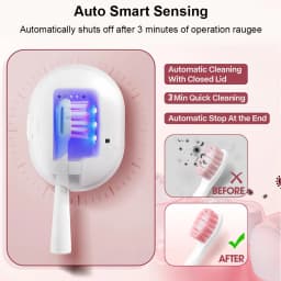 Portable Toothbrush Sterilization for Travel Rechargeable Toothbrush Sterilizer Holder Home Mini UVC Toothbrush Sterilization