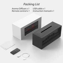 Simulated 3D Flame Aromatherapy Machine Essential Oil Humidifier, with Timed Remote Control of Light Aromatherapy Diffuser