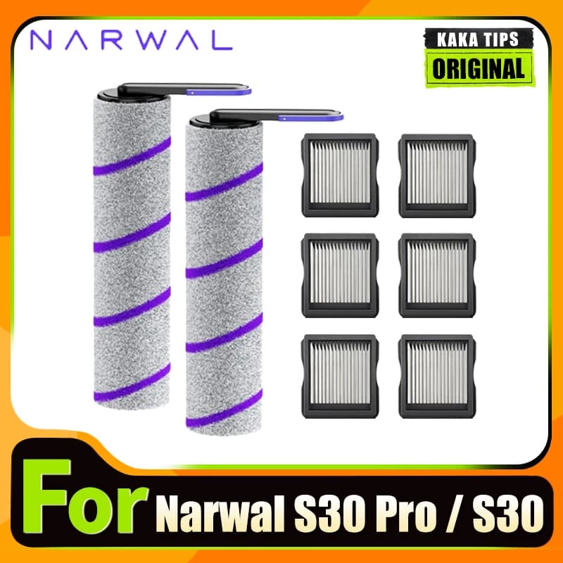 Accessories For NARWAL S30 / S30 Pro Cordless Wet Dry Vacuum Cleaner Brush Roller And HEPA Filter Replacement Spare Parts