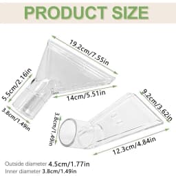 Wet Vacuum Cleaner Spray Nozzle Inner Diameter 38 mm, for Cleaning Sofas, Carpets, Etc., Upholstery Vacuum Cleaner Nozzle