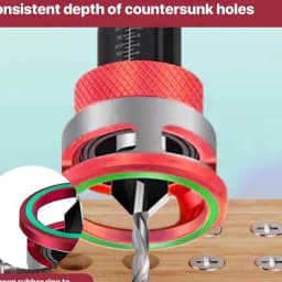 (Top Sale)Countersink Drill Bit Set 6-Piece Countersink Wood Drill Bit with Depth Stop, Drilling for Woodworking