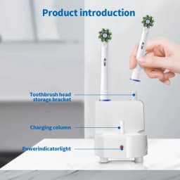 For the Oral-B Braun Electric Toothbrush Charger Oral-B 3757 Electric Toothbrush Induction Charging Dock Wall, Waterpr
