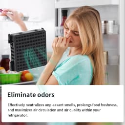 Activated Carbon Refrigerator Air Filter Compatible with Liebherr 9096989 9882429 9882460 7440021-00 Deodorizing Fresh Air