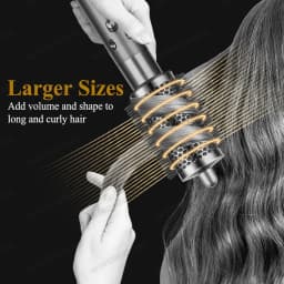 Round Volumizing Brush 20/38/55MM for Dyson for Airwrap HS01/HS05 Volumizer Curling Brush Attachment Rose&Gold Oval Round Brush