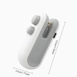 Mini Sealing Machine USB Rechargable Heat Sealer Storage Bag Plastic Package Food Sealer Clip Bag Handheld Food Heat Sealer