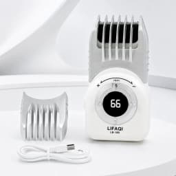 LIFAQI LB-189 Mini Hair Clipper for Men, 5-Length Cordless Trimmer, USB-C Rechargeable with Digital Display