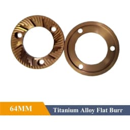 A83G-64MM Flat Burrs With Titanium Plating High-Uniformity Espresso Grinding Commercial Espresso Coffee Bean Grinder Burrs