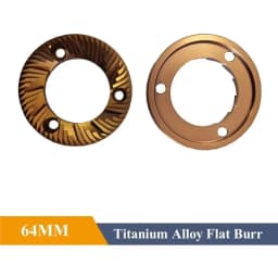 A83G-64MM Flat Burrs With Titanium Plating High-Uniformity Espresso Grinding Commercial Espresso Coffee Bean Grinder Burrs