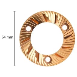 A83G-64MM Flat Burrs With Titanium Plating High-Uniformity Espresso Grinding Commercial Espresso Coffee Bean Grinder Burrs