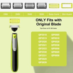 Guide Comb Guards for QP2520 QP2515 QP2620 QP6510 QP6520 QP6530 Beard Trimmer Shaver Replacement Kit