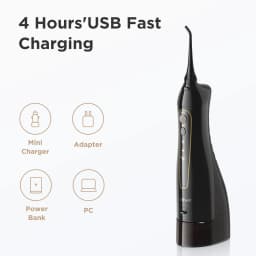 Fairywill 5020E Water Flosser Teeth 300ML Oral Irrigator Rechargeable Portable Dental 3 Modes Water Tank Waterproof Teeth Cleane