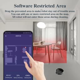 ABIR X8 Robot Vacuum Cleaner, TOF Wisdom,UV Cleaning,Multi-Floor Map,Room Custom Clean, Auto Wet Dry Vacuum Mop for Home Carpet