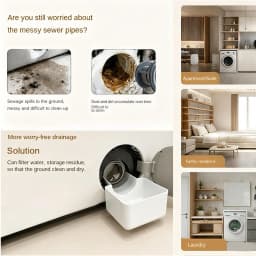 1pc Washing Machine Drain Tray Water Catcher Basin Front Load Washer Pump Filter Drip Pan Cleaning Tool