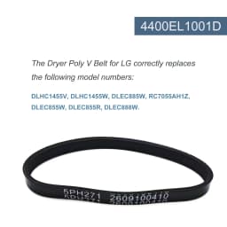 2 Pack 5PH271 4400EL1001D LG Dryer Drive Belts 271 H5 Fit for LG Tumble Dryers