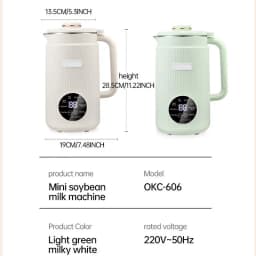 220V/110V Multifunctional Electric Soybean Milk Machine Food Blender Automatic Fruit Juice Maker Water Boiling Kettl Soy