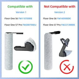 Soft Roller Brush Fit For Tineco Floor One S7 Pro / Floor One S6 Wet Dry Cleaner Spare Parts Only For FW110700DE / FW200700EU