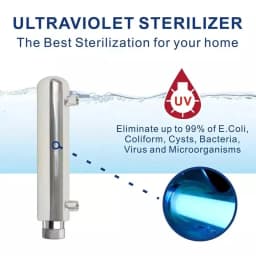 110V/220V Stainless Steel UV Water Sterilizer Ultraviolet Tube Lamp Direct Drink Disinfection Filter Aquarium Fish Tank Purifier