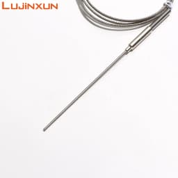 LUJINXUN Armoured Thermocouple Probe Dia.1-5mm Length 50-300mm WRNK-191 K Temperature Sensor with Mini Plug 0-1100 Degree 1pc