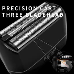 Kemei Waterproof Foil Shaver Electric Razor for Men's Face Compact Travel Shavers Close Shave Trimmer USB-C Rechargeable Gifts