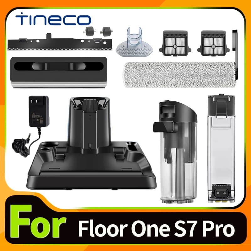 Tineco Floor ONE S7 Pro Cordless Wet Dry Vacuum Cleaner Accessories Brush Roller And HEPA Filter Tank Replacement Spare Parts
