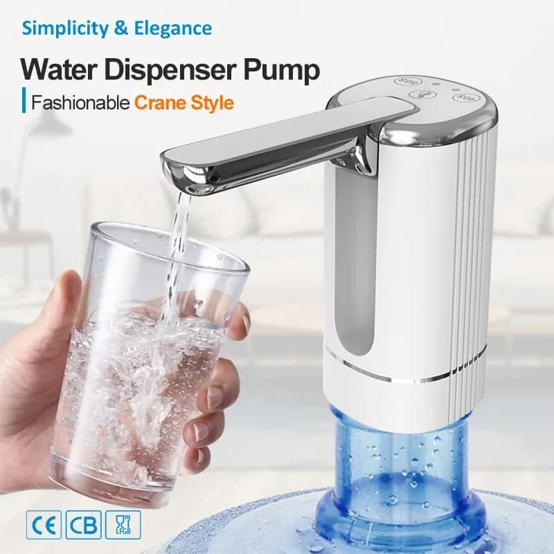 Water Dispenser Water Pump Electric Bottle Pump Mini Portable Water Pump Usb Foldable Household Automatic Water Dispenser