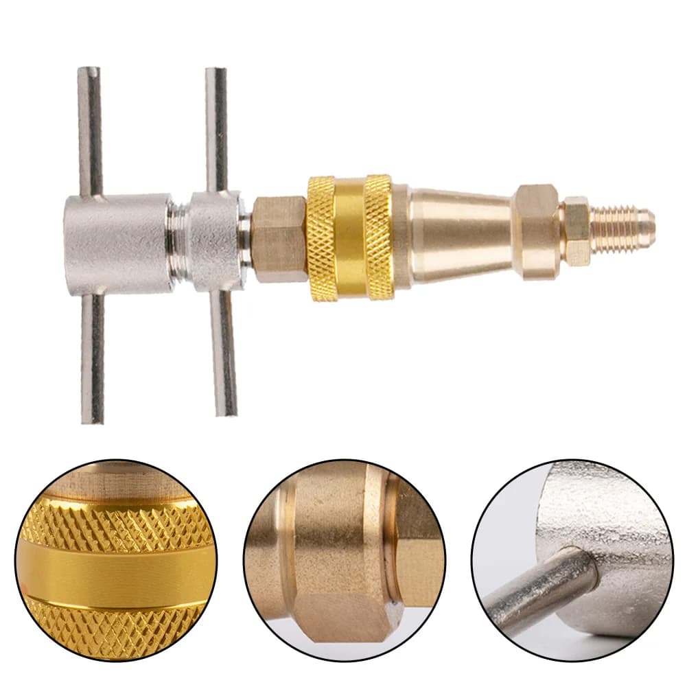 1Pcs Washer 1/4 Inch Refrigerator Quick Coupling Brass Washer Quick Connect Refrigerator Quick Connector Home Accessories