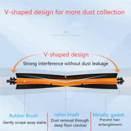 For Xiaomi Robot Vacuum X20+ / X20 Plus Parts Accessories Main Brush Side Brush Hepa Filter Mop Cloth Dust Bag Replacement Spare
