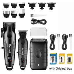 Kemei New Professional Cutting Machine Electric Shaver Hair Trimmers with LCD Display Men's Hair Clipper KM-2290 KM-2293 KM-T95