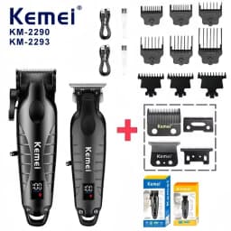 Kemei New Professional Cutting Machine Electric Shaver Hair Trimmers with LCD Display Men's Hair Clipper KM-2290 KM-2293 KM-T95