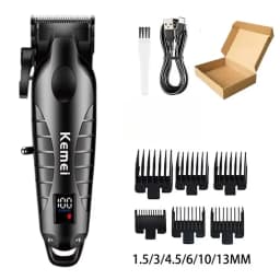 Kemei New Professional Cutting Machine Electric Shaver Hair Trimmers with LCD Display Men's Hair Clipper KM-2290 KM-2293 KM-T95