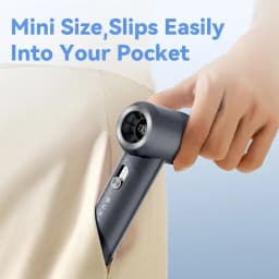 MUXNW Mini Portable Handheld Fan, 16800RPM 100-Speed Display, Safety Lock, 1800mAh Rechargeable