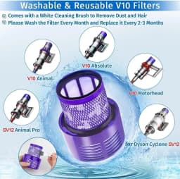 For Dyson V10 SV12 Filter Hepa Accessories Robot Vacuum Cleaner Washable Filter Replacement Cleaning Spare Parts