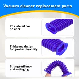 1-8pc Soft Roller Duct Rubber Hose With Repair Tool for Dyson V6 V7 V8 V10 V11Vacuum Cleaner Soft Drum Head Blue Hose Spare Part