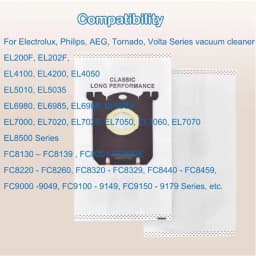 Dust Bag for Electrolux S-Bag GR201 AEG Philips FC8021 FC9049 HR8500 FC9150 E201B Vacuum Cleaner Bags Spare Accessories Parts