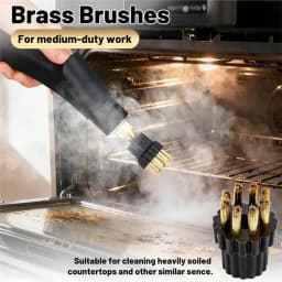 A50Q-Steam Cleaner Cleaning Brush Head Replacement(18PCS), M8 Attachment Set, Steamer Accessories Parts