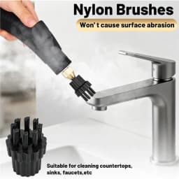 A50Q-Steam Cleaner Cleaning Brush Head Replacement(18PCS), M8 Attachment Set, Steamer Accessories Parts