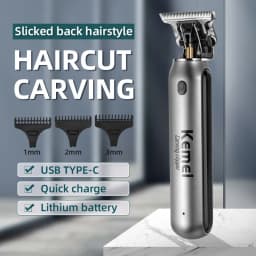 Kemei Hair Clipper Km-2299 Km-1757 Km-TX10 Hair Trimmer Machine Local Cooling Professional Haircut Machine 0 mm Clippers Set